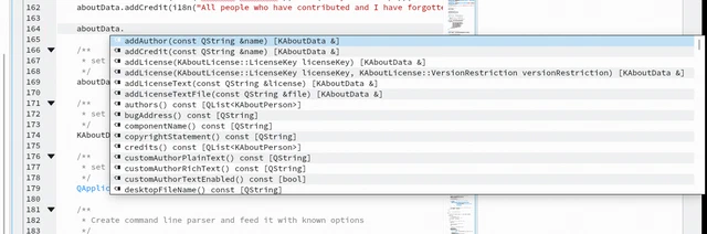 Auto completion